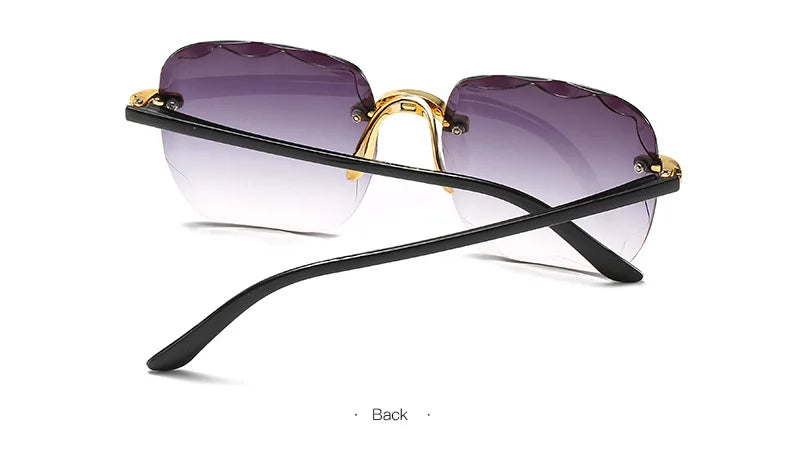 Square Rimless Sunglasses Set — 3 Pairs, UV400