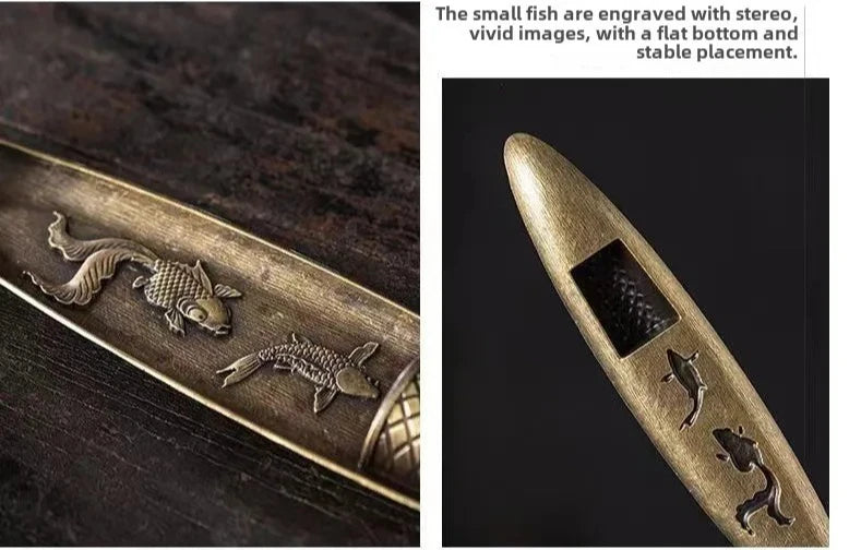 Japanese Incense Holder — Fisherman Boat, Alloy Stick Burner