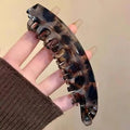Tortoiseshell Banana Hair Clip — Fish-Shaped Twist Barrette