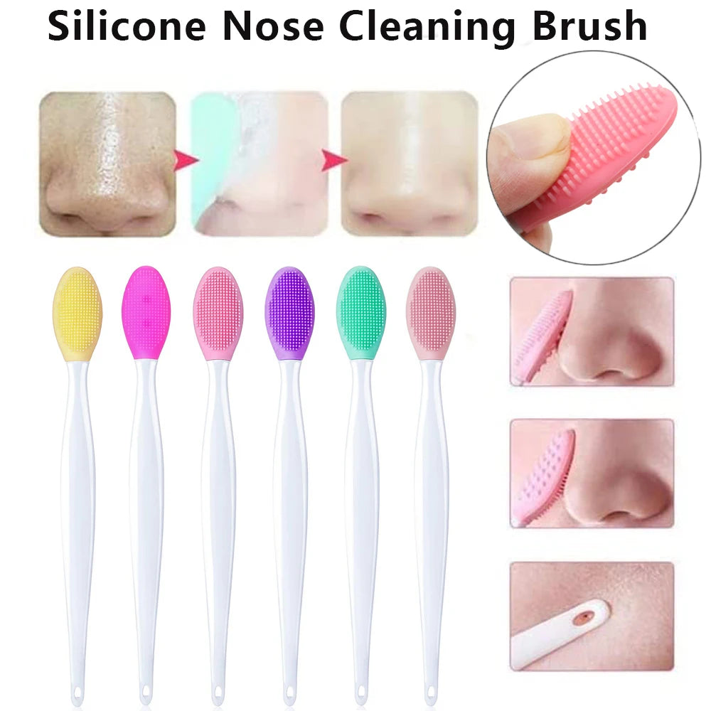 Silicone Face Cleansing Brush — Soft Bristle, Replacement Head Included