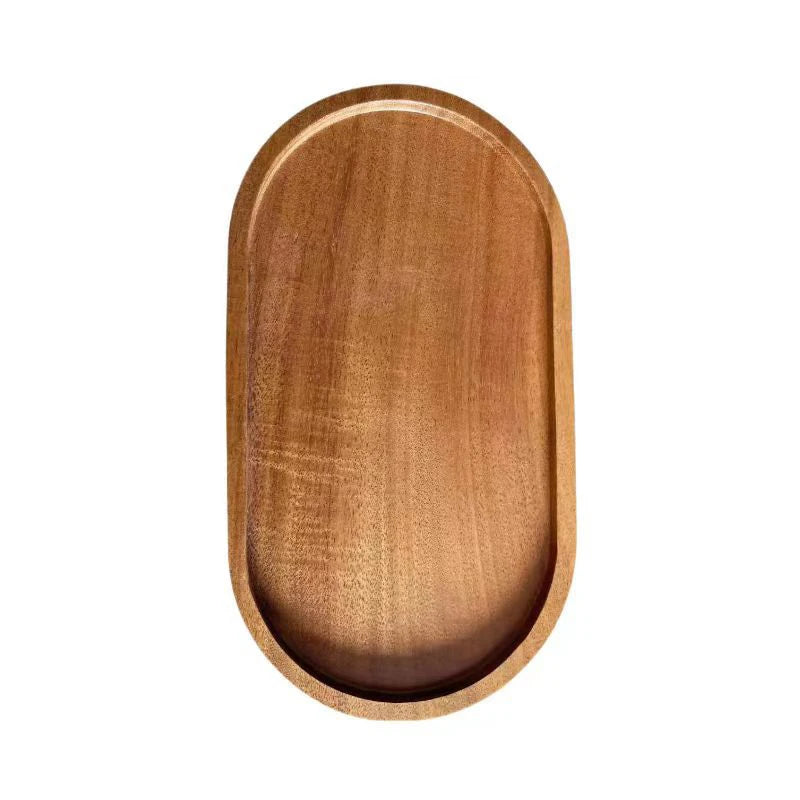 Minimalist Wood Tray — Solid Wood, Desk & Vanity Organizer