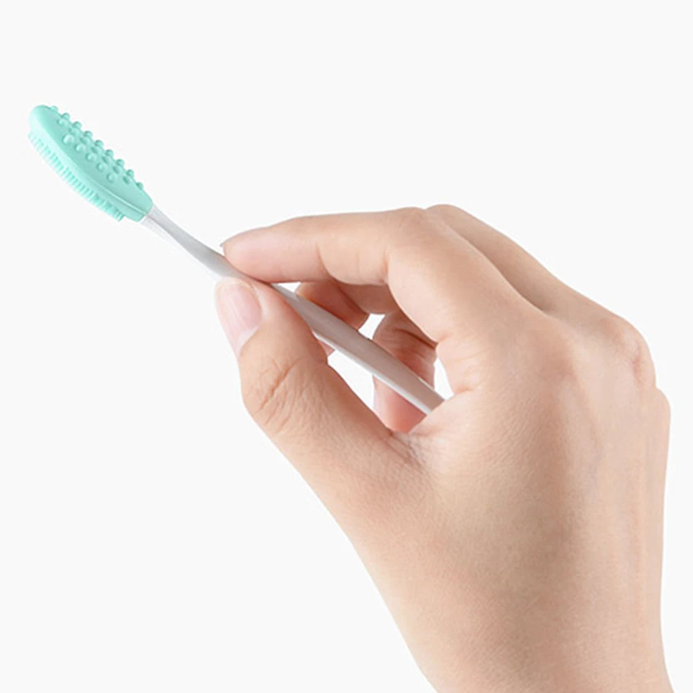 Silicone Face Cleansing Brush — Soft Bristle, Replacement Head Included