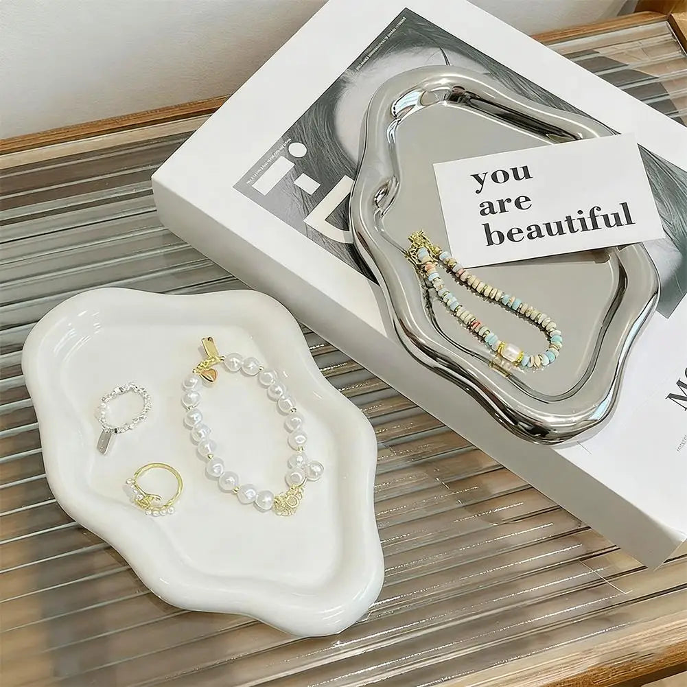 Cloud Shape Jewelry Tray — Minimalist Accessories Display