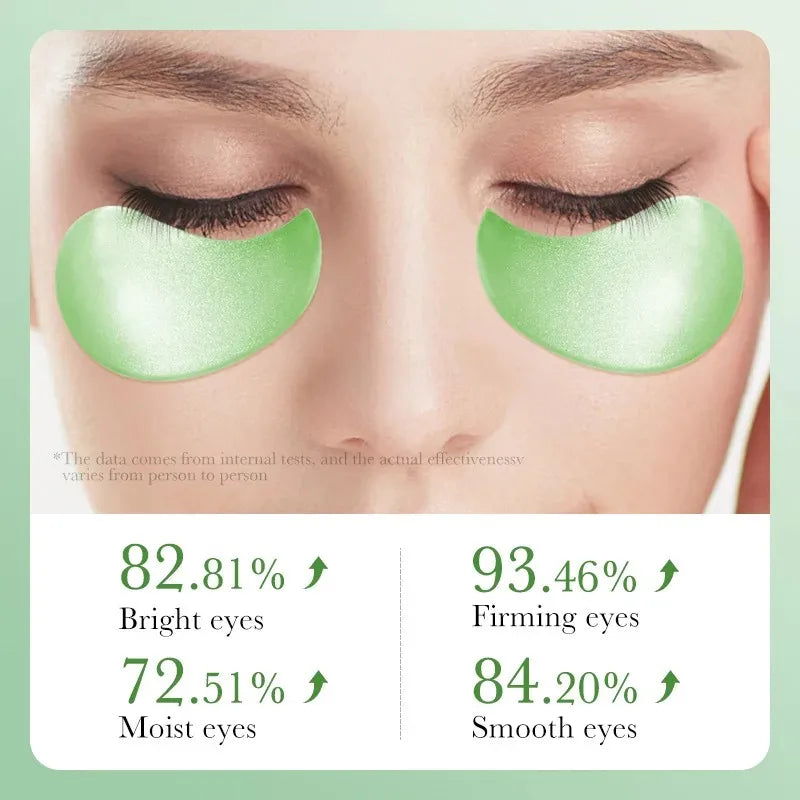 Aloe Vera Collagen Eye Patches — 60pcs Hydrogel, Dark Circles & Puffiness