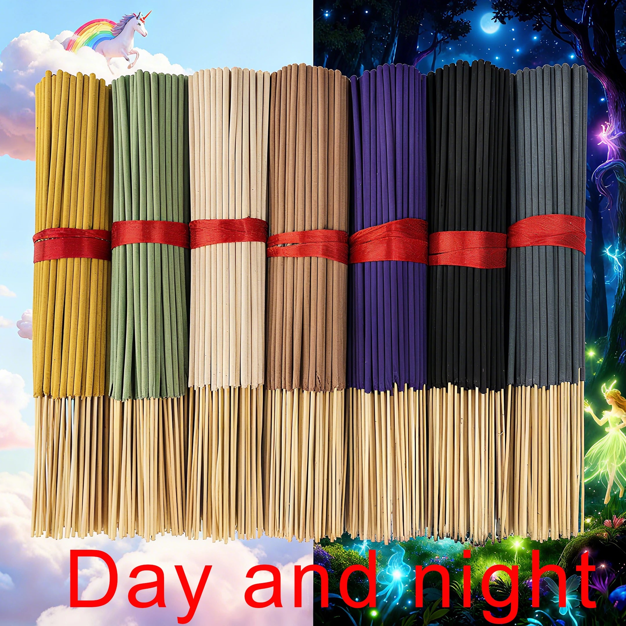 Aromatherapy Incense Sticks — 7 Scents, 140 Sticks