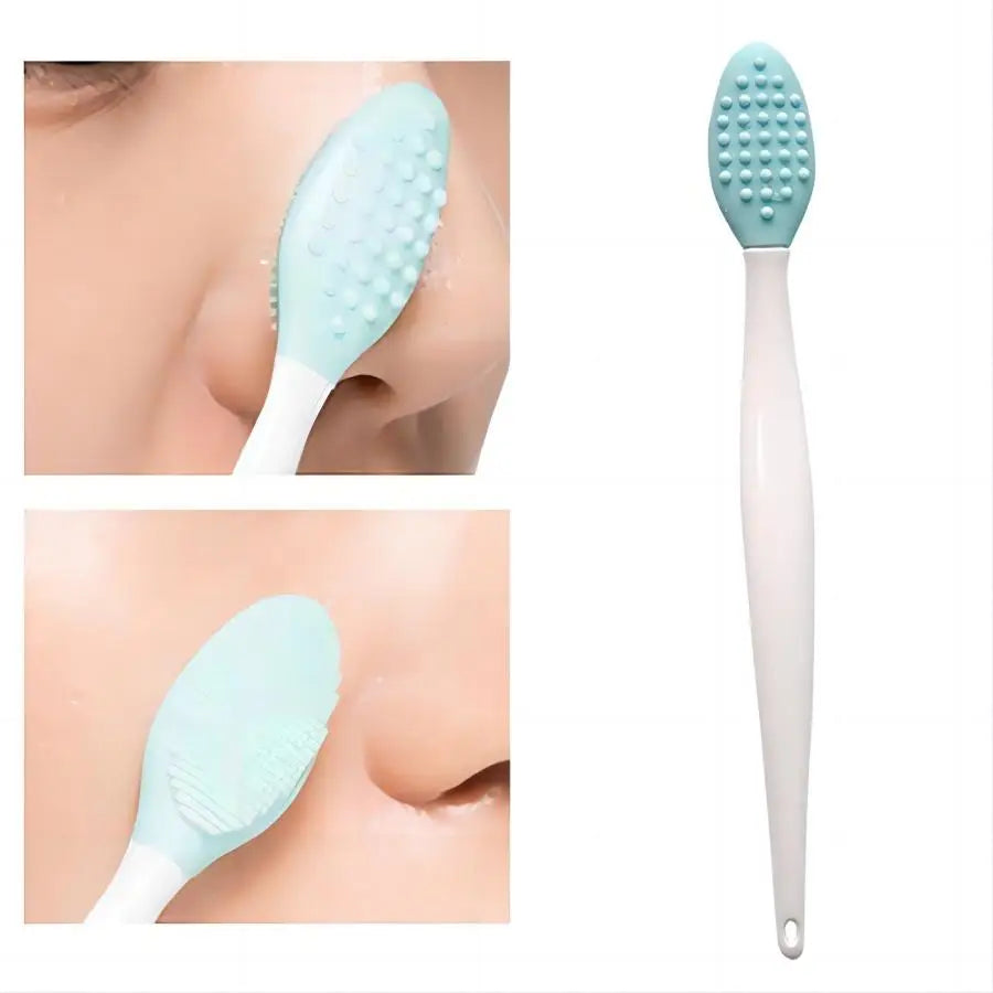 Silicone Face Cleansing Brush — Soft Bristle, Replacement Head Included