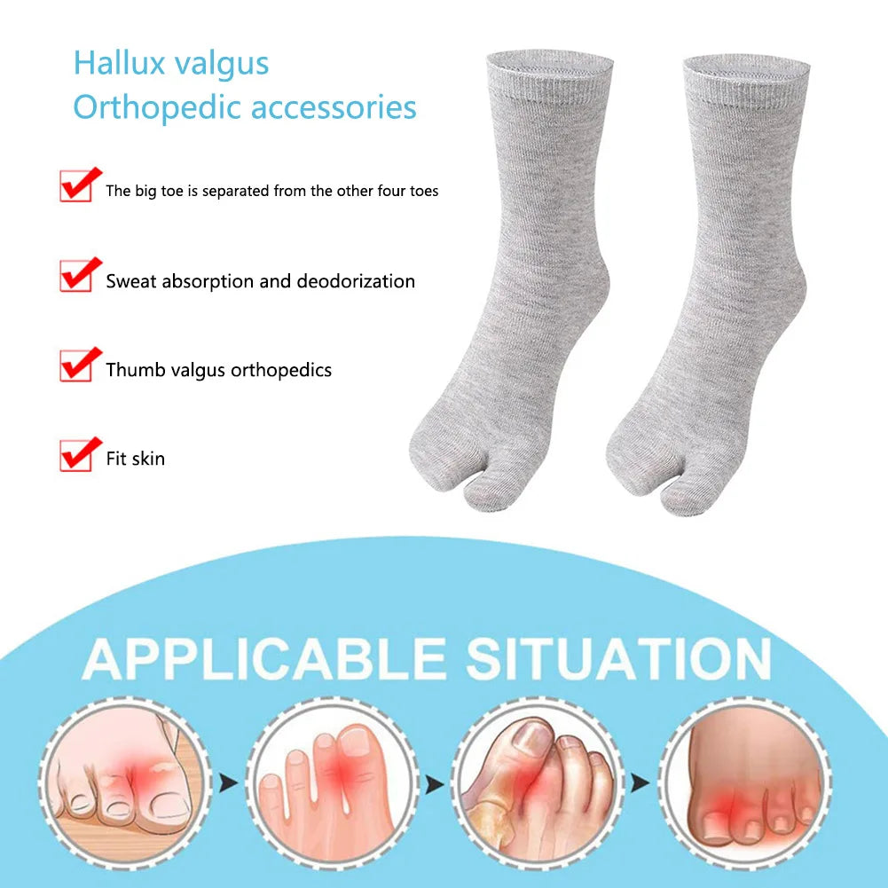 Japanese Split-Toe Socks — Two Finger Style (Unisex)