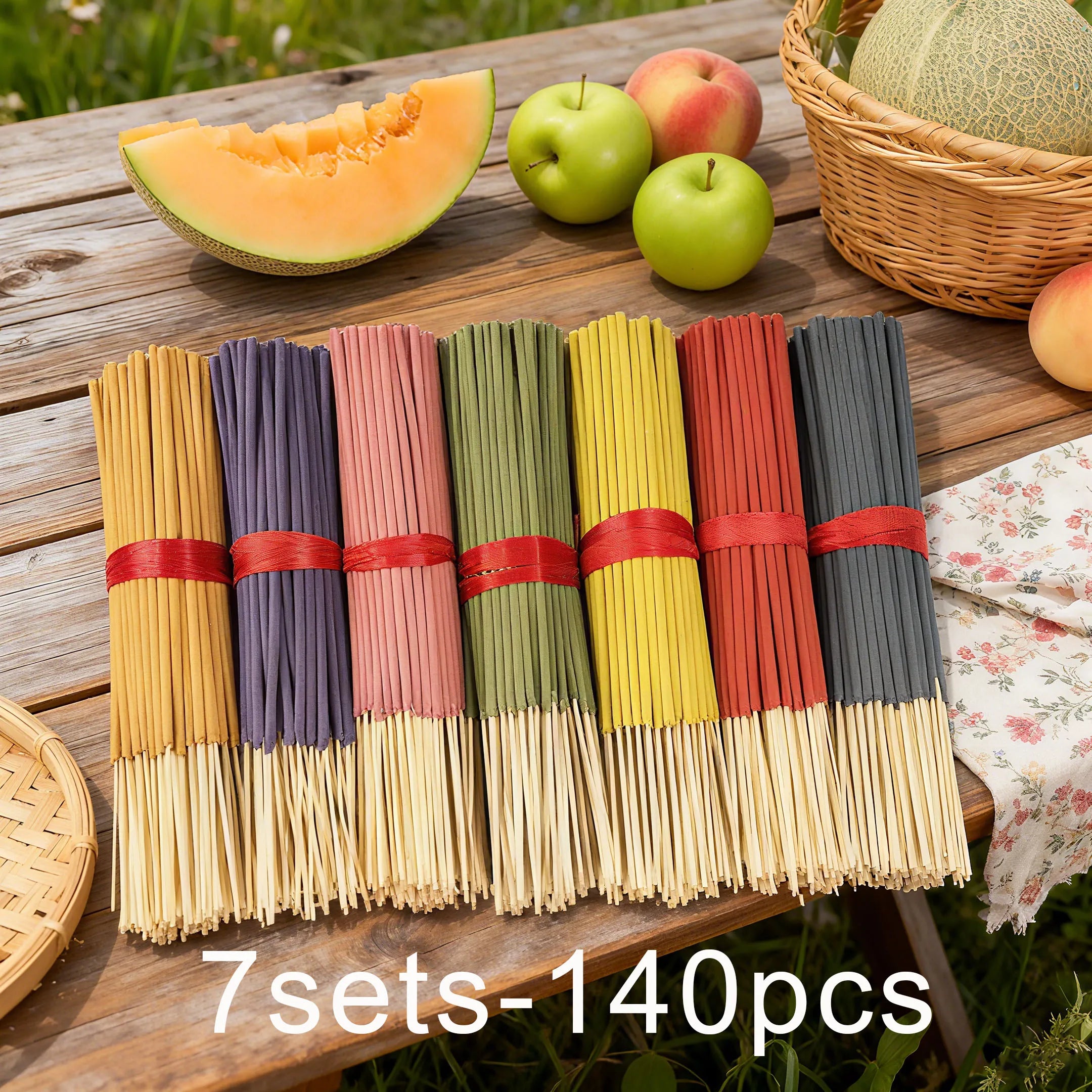 Aromatherapy Incense Sticks — 7 Scents, 140 Sticks