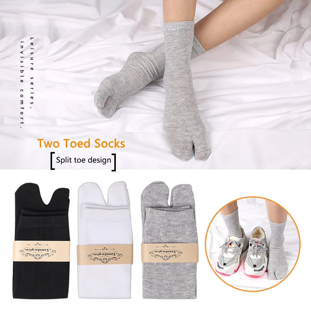 Japanese Split-Toe Socks — Two Finger Style (Unisex)