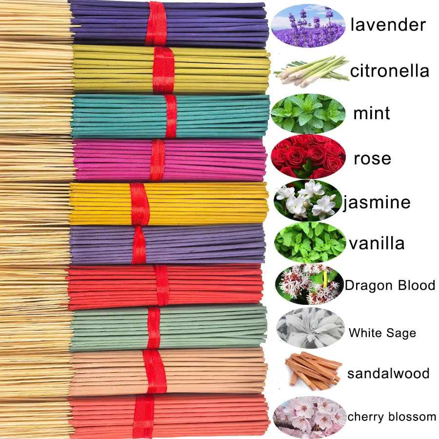 Aromatherapy Incense Sticks — 7 Scents, 140 Sticks