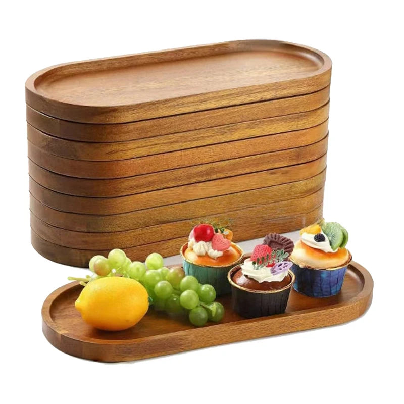 Minimalist Wood Tray — Solid Wood, Desk & Vanity Organizer