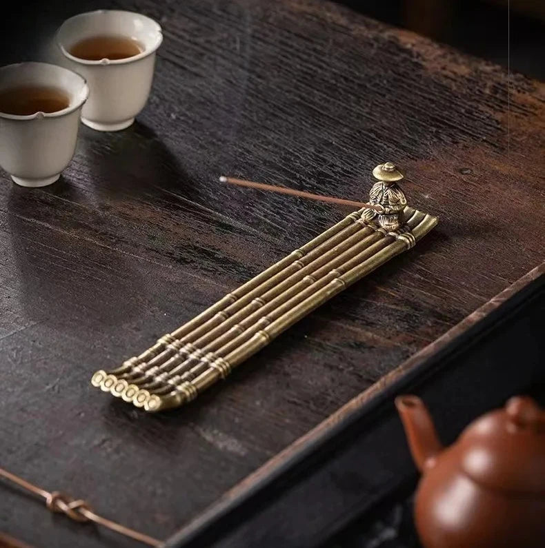 Japanese Incense Holder — Fisherman Boat, Alloy Stick Burner
