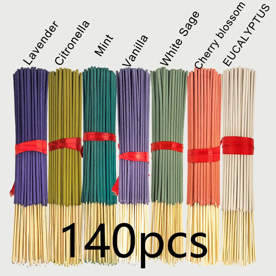 Aromatherapy Incense Sticks — 7 Scents, 140 Sticks