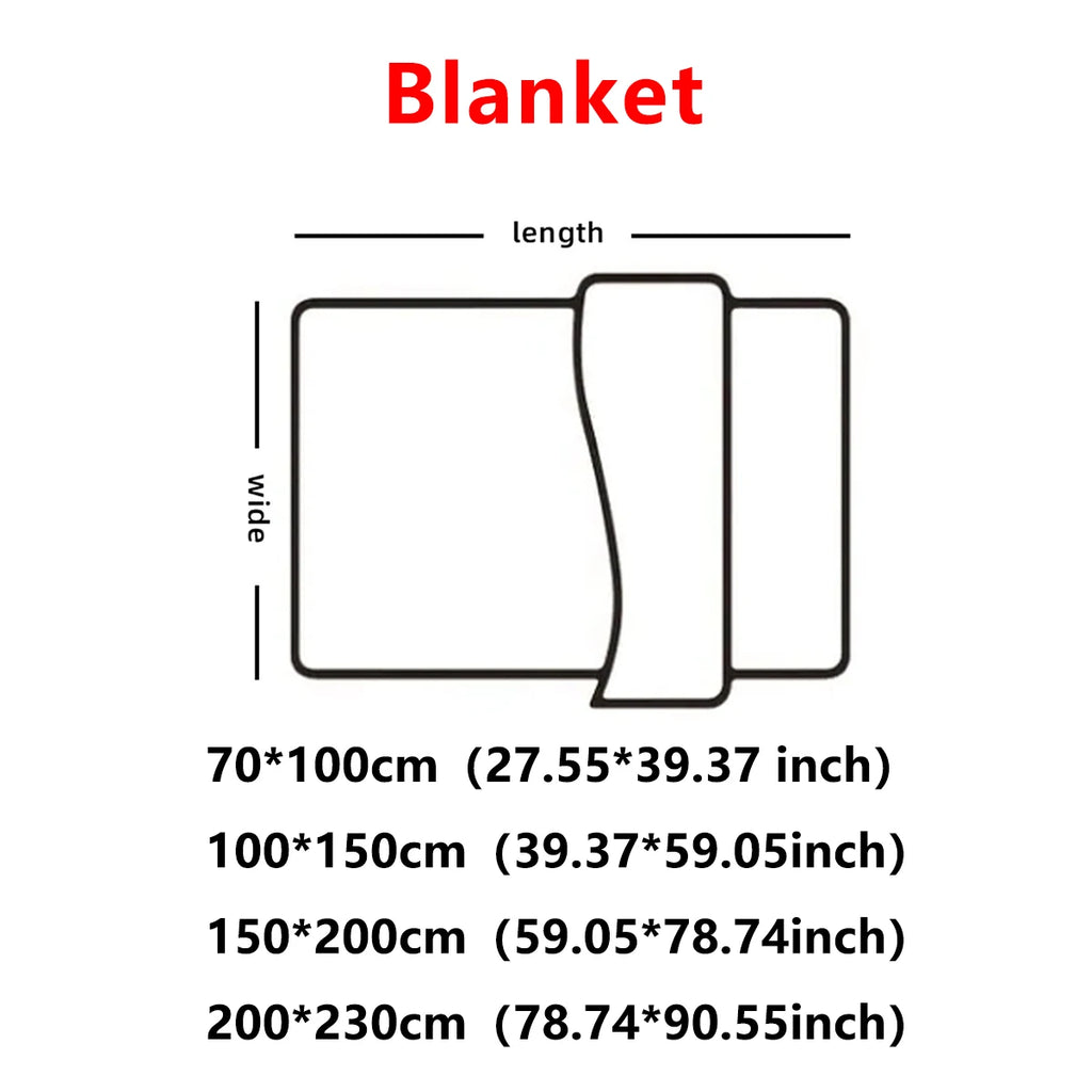 Chunky Knit Throw Blanket — Cozy Striped Fleece, Oversized