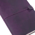 Genuine Leather Travel Journal — Vintage Cowhide, Refillable Cover