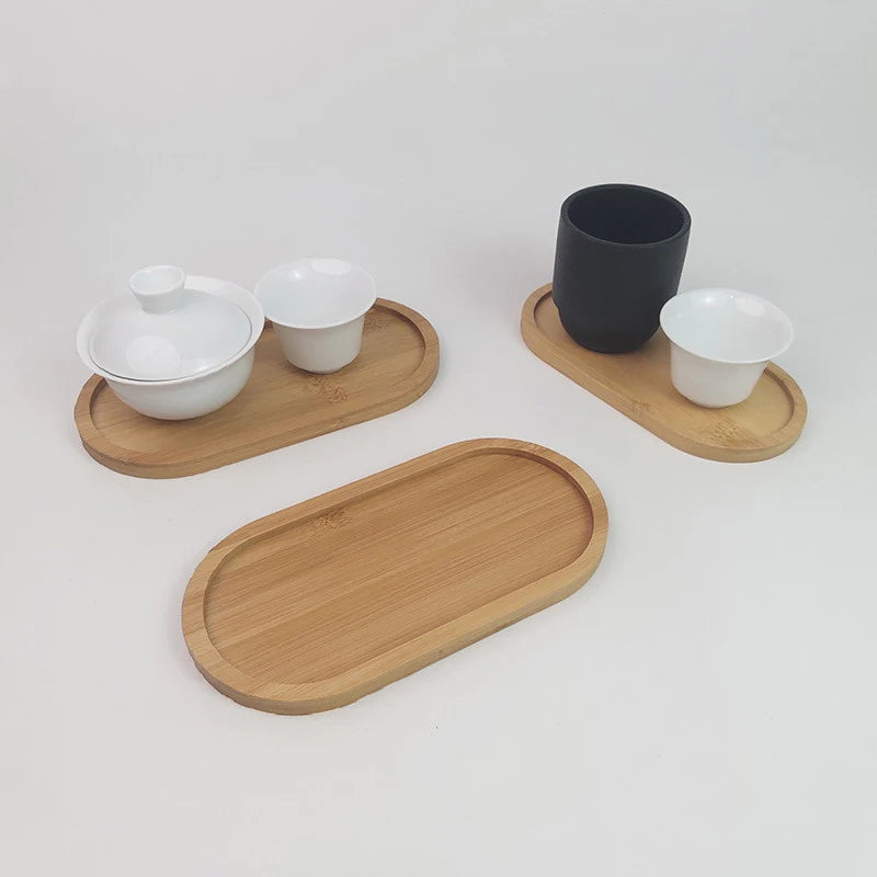 Minimalist Wood Tray — Solid Wood, Desk & Vanity Organizer