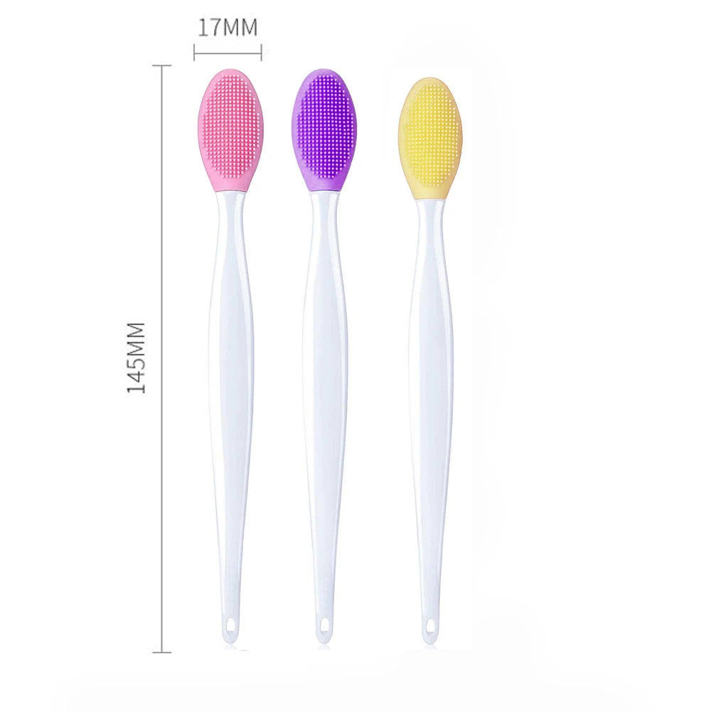 Silicone Face Cleansing Brush — Soft Bristle, Replacement Head Included