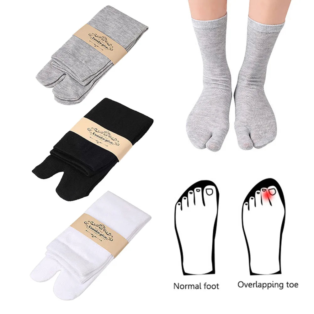 Japanese Split-Toe Socks — Two Finger Style (Unisex)